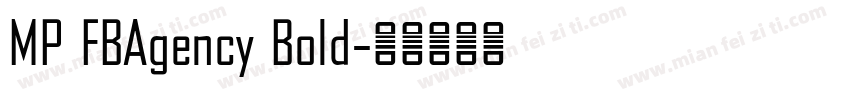MP FBAgency Bold字体转换